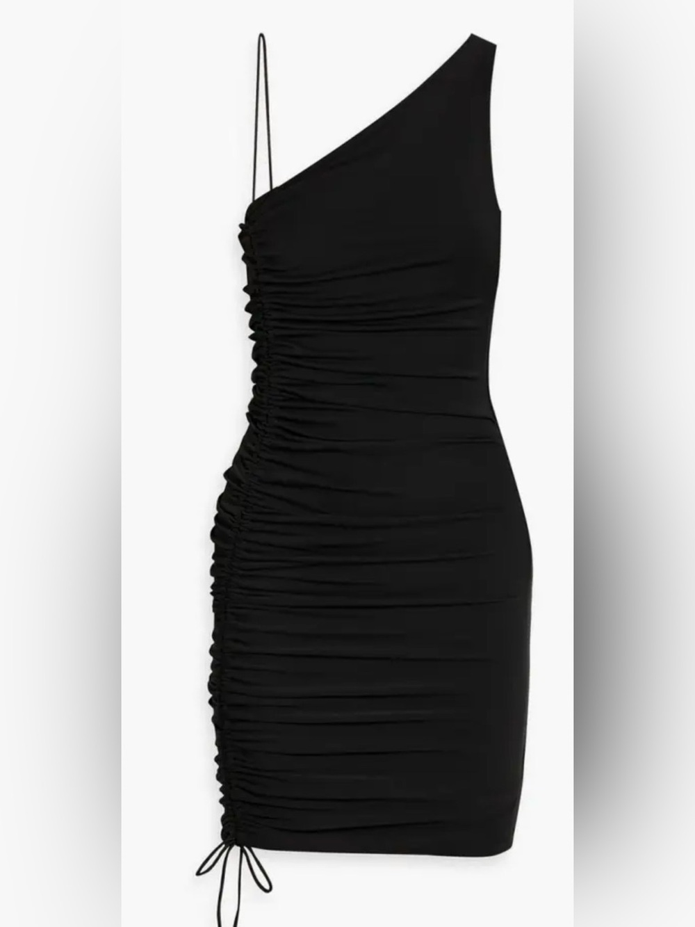 Alice + Olivia Bonnie One-Shoulder Ruched Bodycon Dress size 0